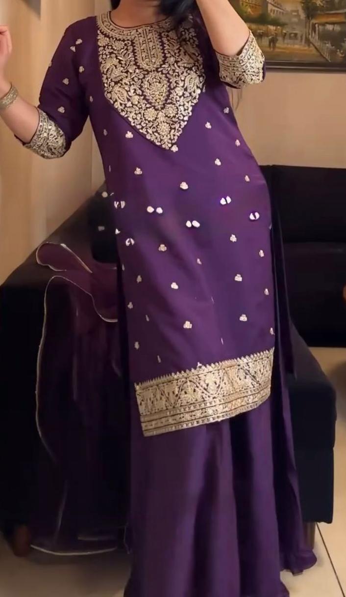 Faux Georgette Suit Set