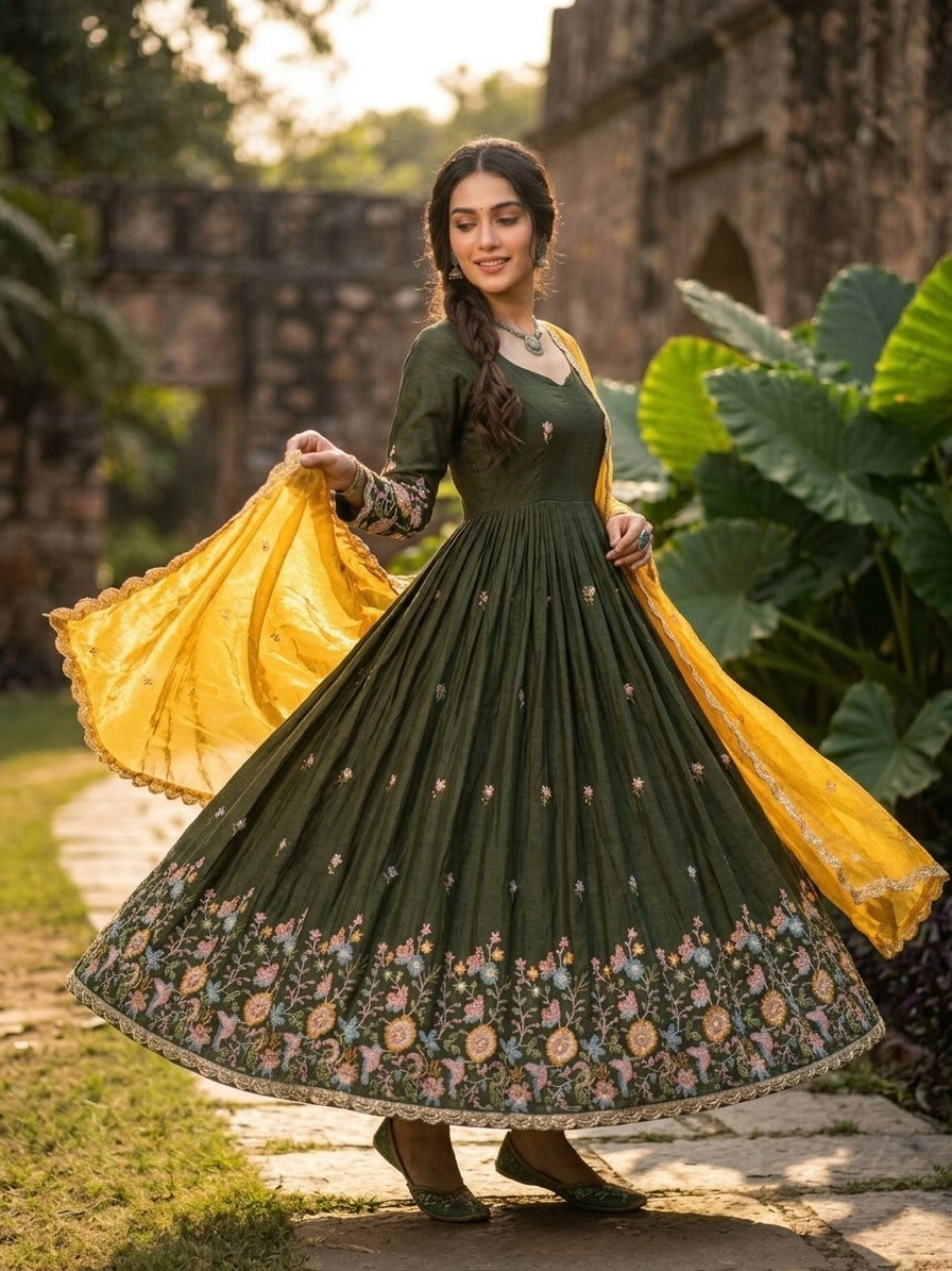 Fendi Silk Gown Set
