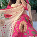 Floral Printed Silk Suit Set