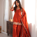 Glass Roman Silk Farshi Suit Set