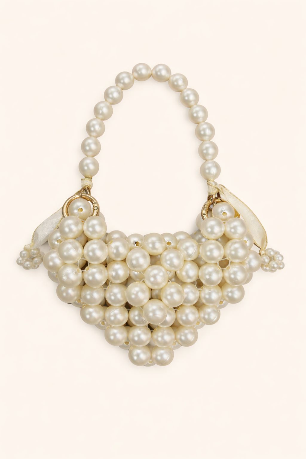 Heart of Pearls with Tassels