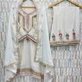 Festive Ethnic Outfit in Chinon Silk