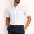 Cotton Formal Men's Shirt- White
