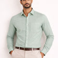 Cotton Formal Men's Shirt- Green Mint