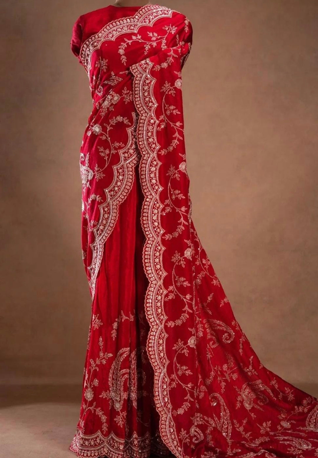 Bold Red Saree