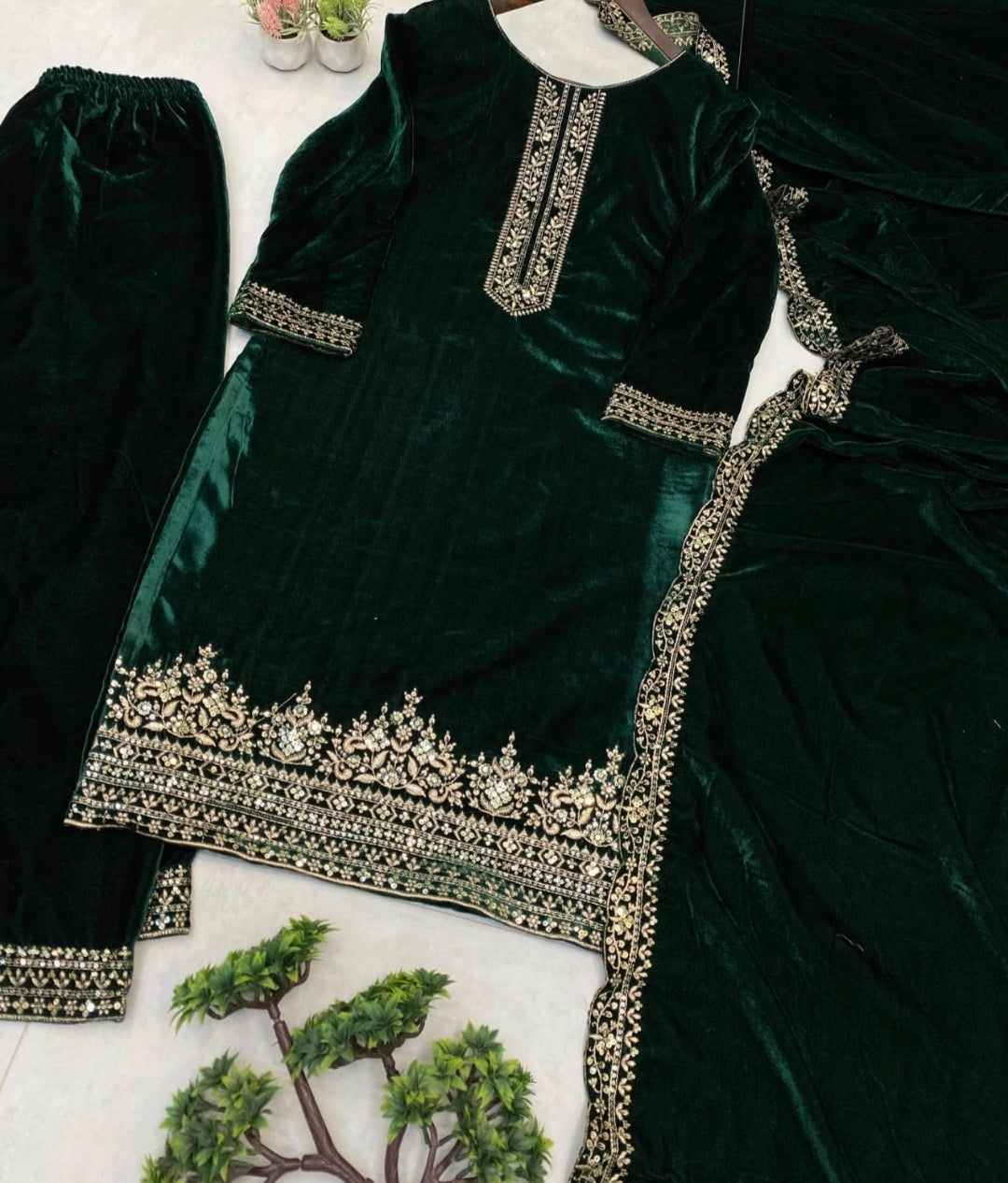 3 piece Velvet Set