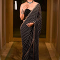 Black Designer Saree