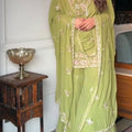 Faux Georgette Ensemble With Heavy Embroidery & Sequence Work