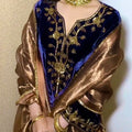 Viscose Velvet Top–Bottom–Dupatta