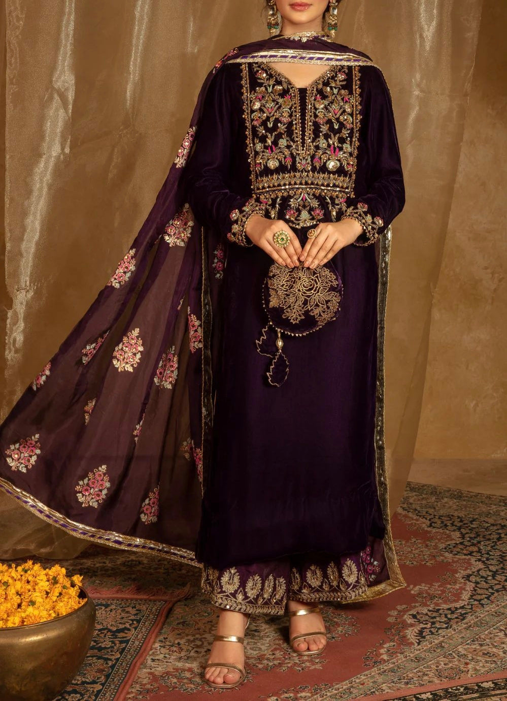 Glamorous Velvet Suit Set