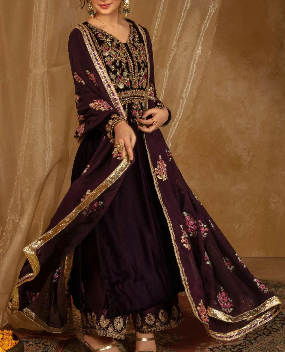 Glamorous Velvet Suit Set