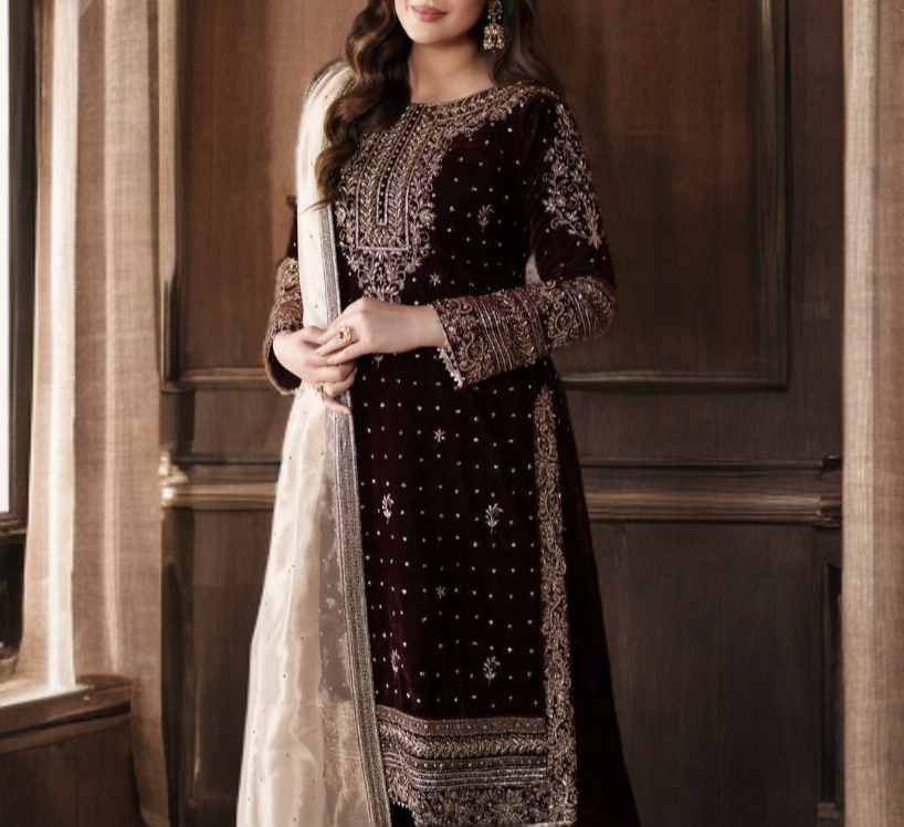 Exclusive Winter Velvet Designer Set