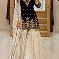 Top – Sharara – Dupatta with Heavy Embroidery Work