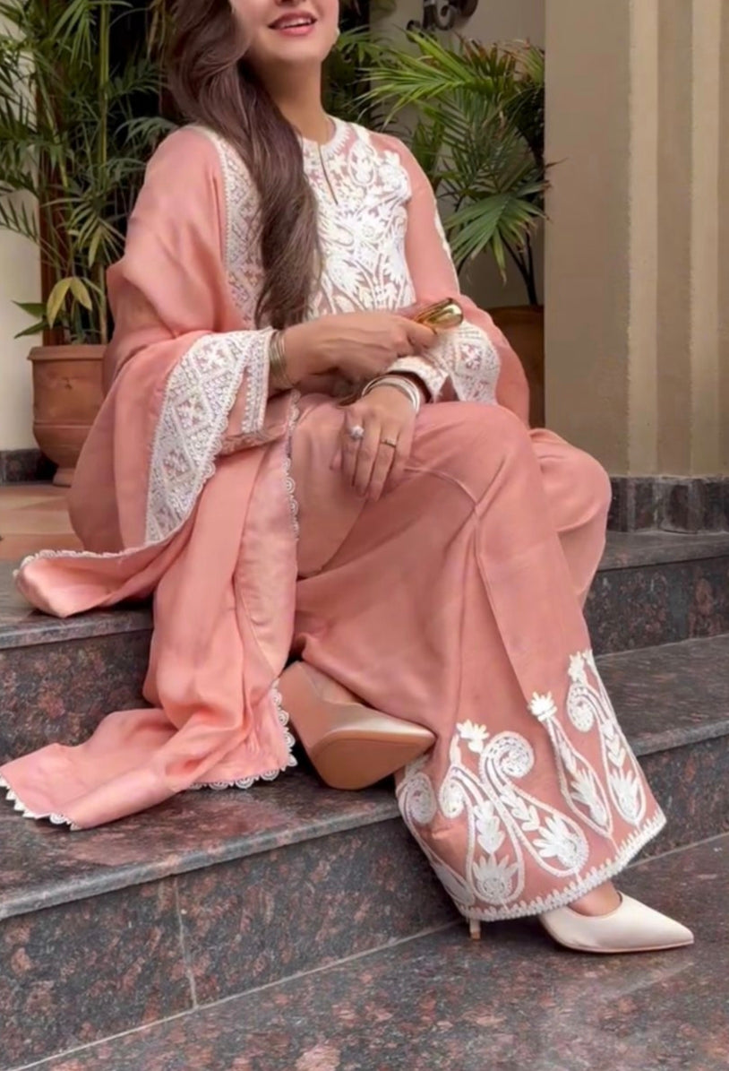 Top–Palazzo–Dupatta set 