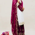 Elegant Silk Sharara Suit Set