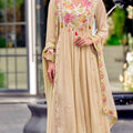 Cotton Long A-line Full Flair Suit Set 