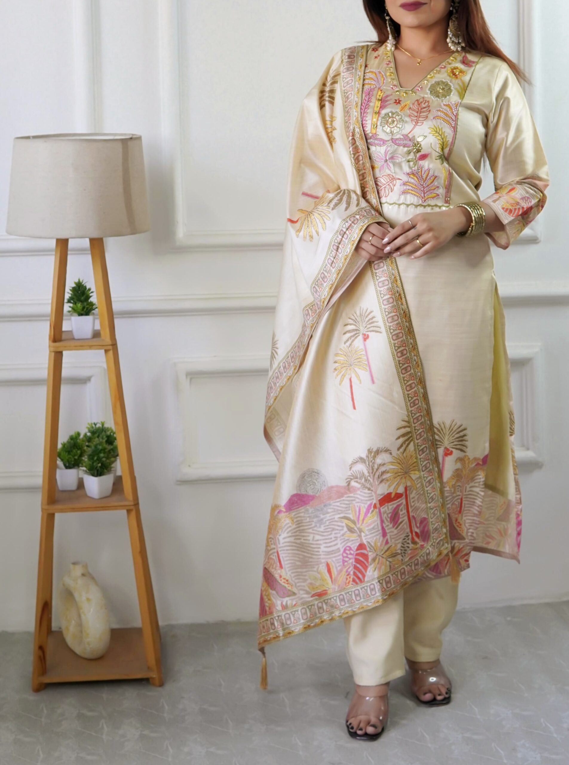 Traditional Assam Silk Suit Set