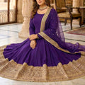 Elegant Designer Anarkali Gown, Bottom & Dupatta Set