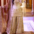 Designer Heavy Natural Silk Sharara Set