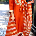 Chanderi Silk Embroidered Kurta Set