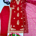 Designer Red Suit Set