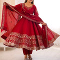 Embroidered Designer Anarkali Set