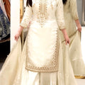 Embroidered Silk Suit Set