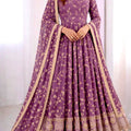 Embroidered Faux Georgette Set
