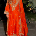 Premium Chinon Kurti-Blouse-Pant-Dupatta Set