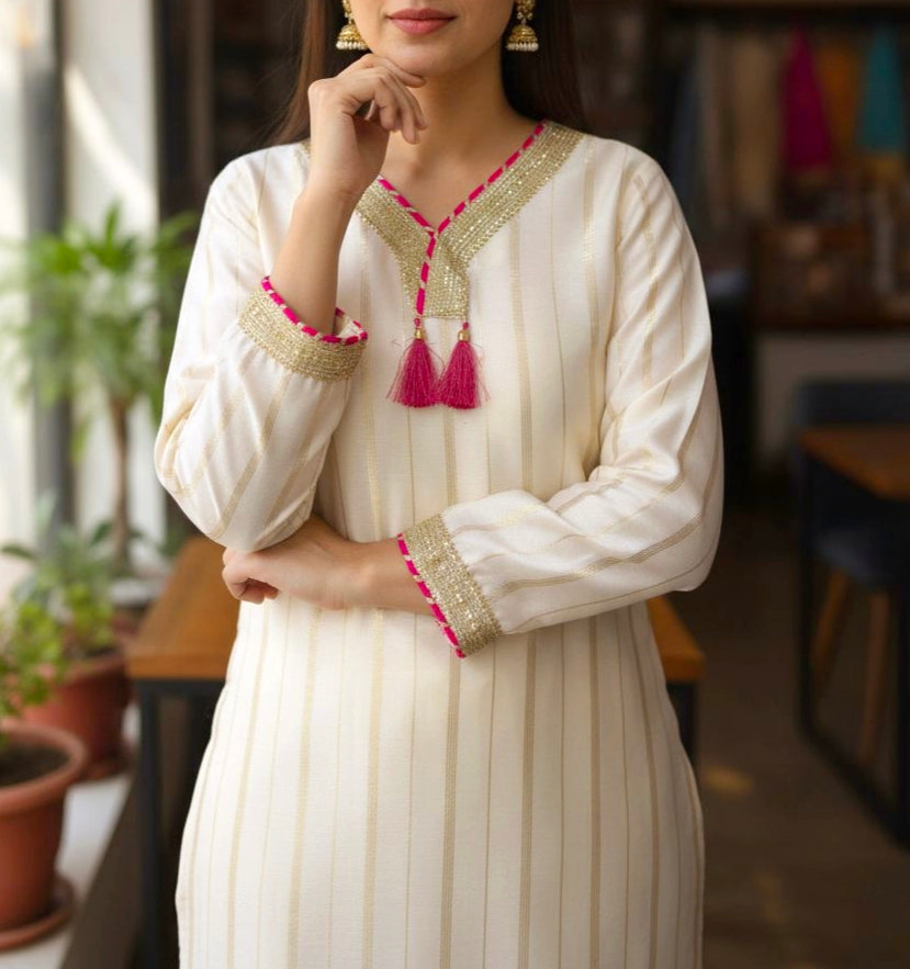 3 Piece Chanderi Silk Set