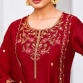 Vichitra Silk Suit Set