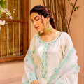Chanderi Embroidered Suit Set