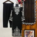 Long Kurti-Palazzo Set- Zari Embroidery