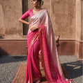 Mesmerizing Pink Sequins Saree