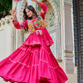 Navratri Special Gamthi Work Lehenga Choli