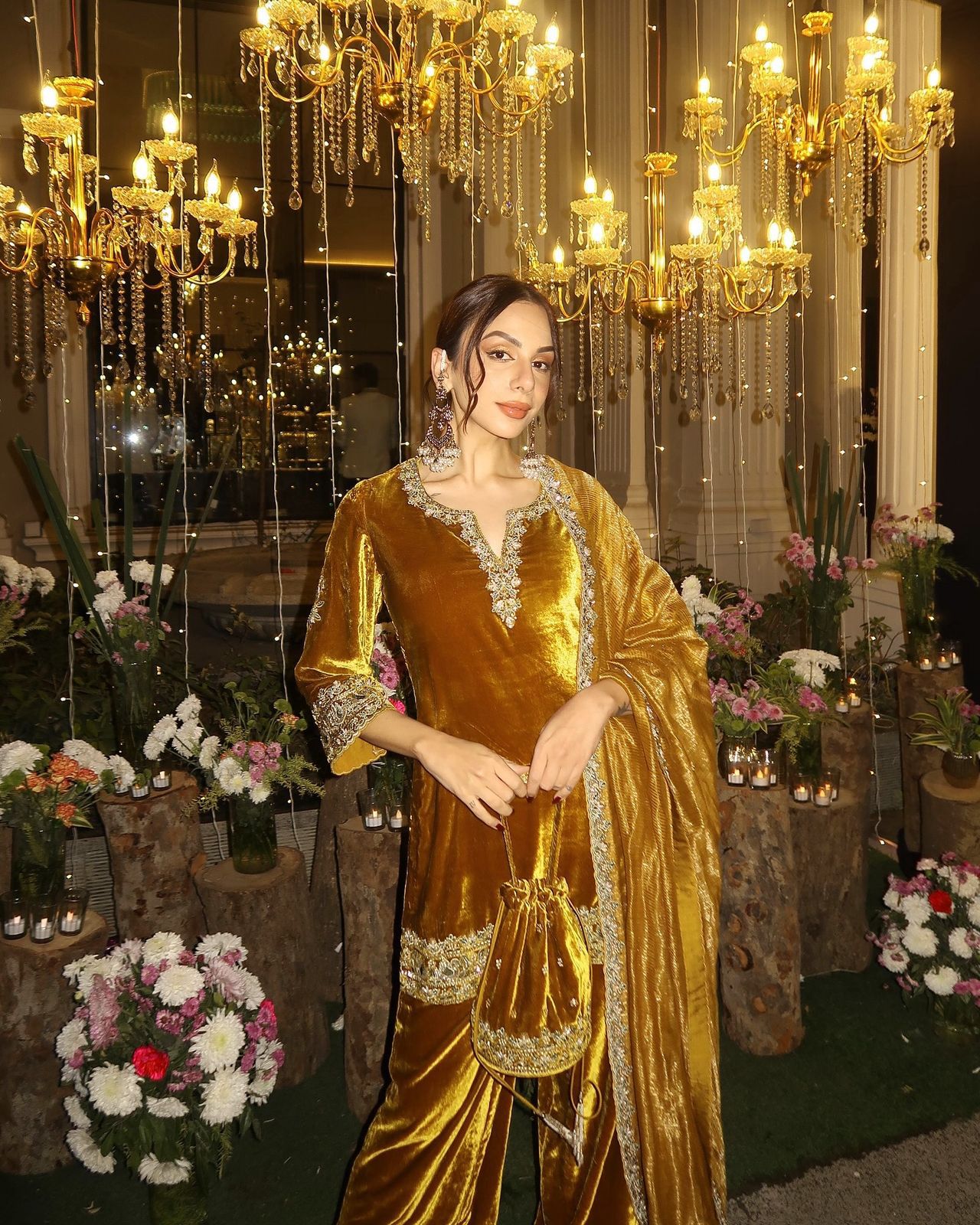 New Designer Velvet Suit Set