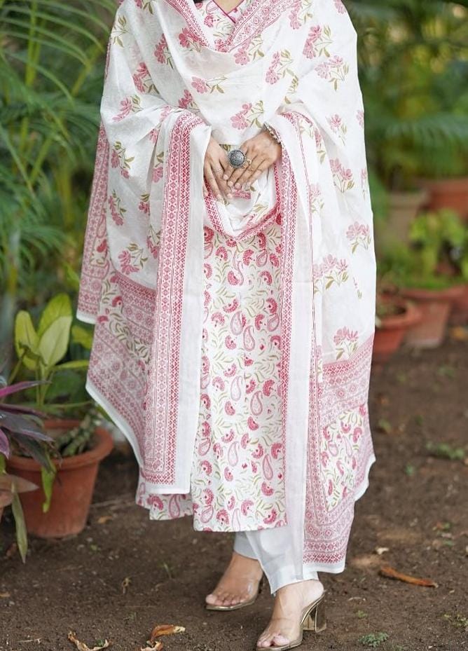 Pure Cotton Set with Digital Print Work