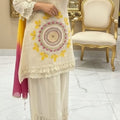 Pure Cotton Schiffli Set