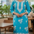 Rayon Embroidered Kurta Set