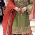 Roman Glass Silk Suit Set