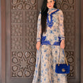 Royal Floral print Georgette Silk Suit Set