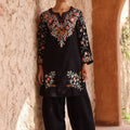 Silk Top With Farshi Salwar