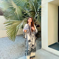 Soft Satin Digital Print Suit