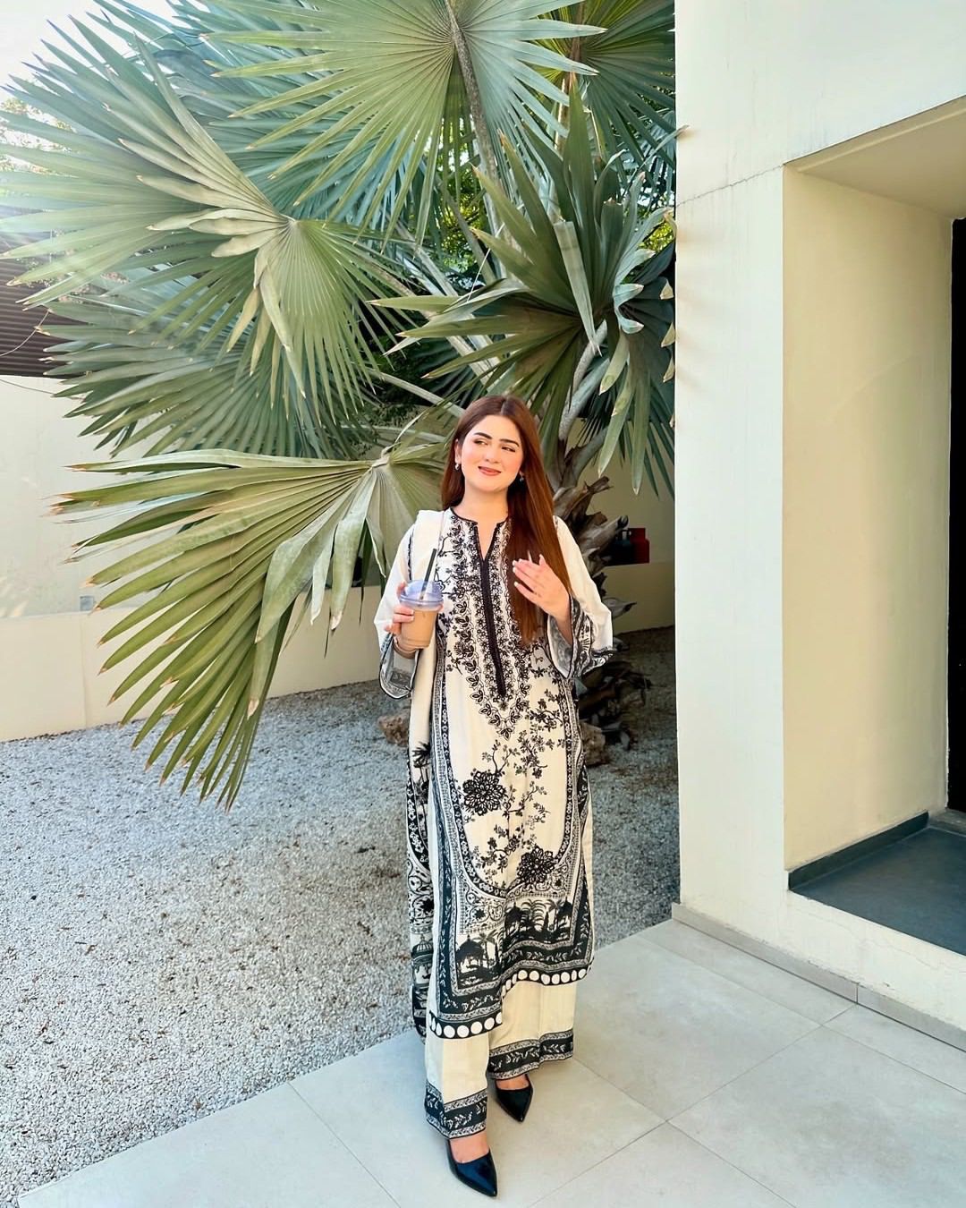 Soft Satin Digital Print Suit