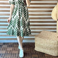 Summer Print Short Midi