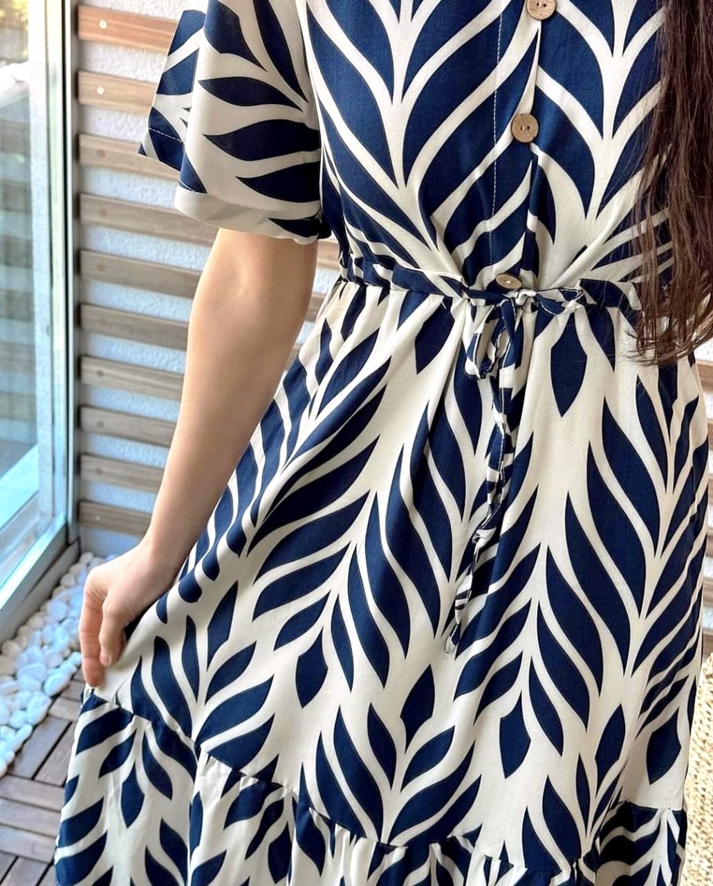 Summer Print Short Midi