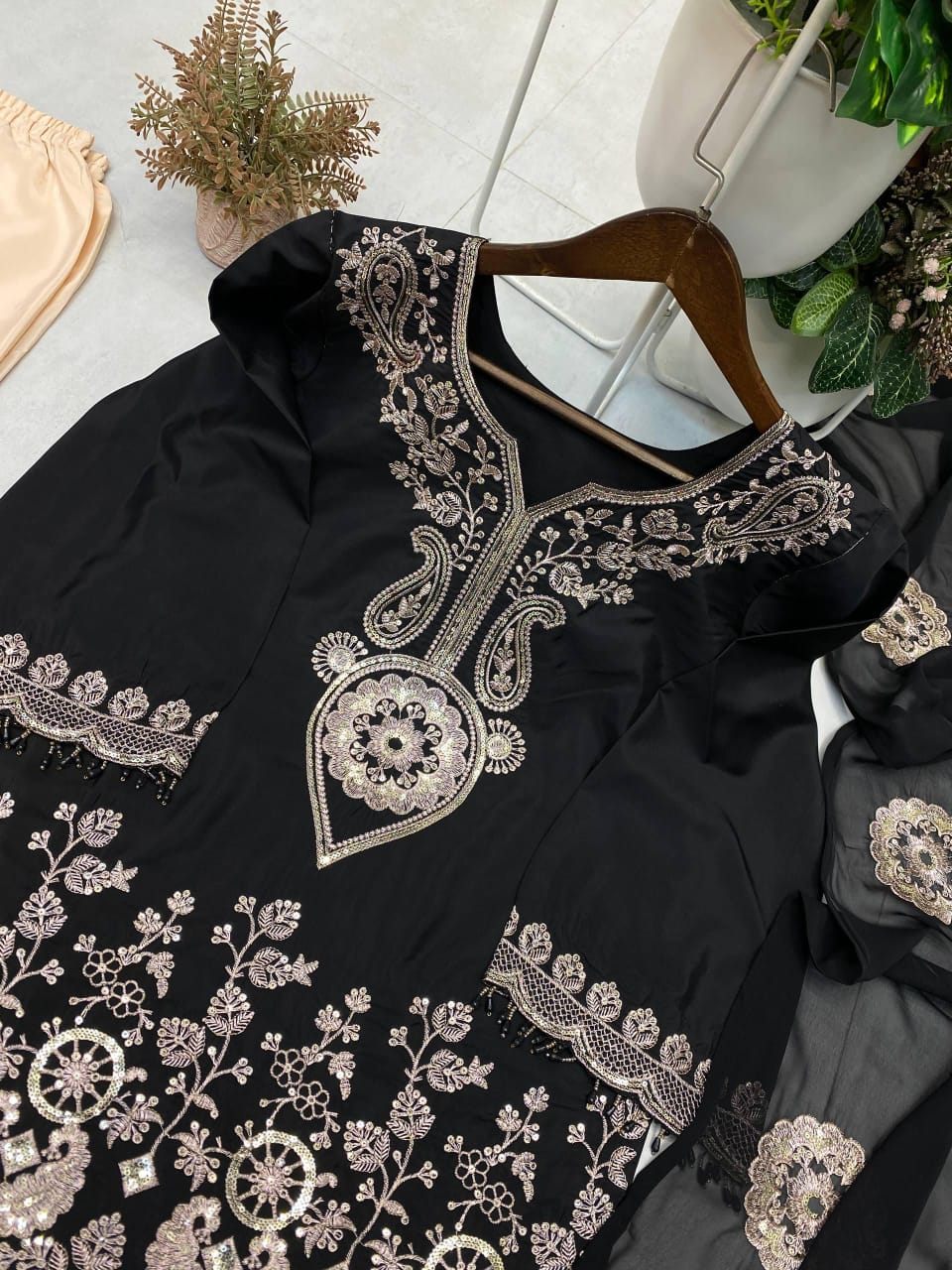 Top with Sharara & Dupatta