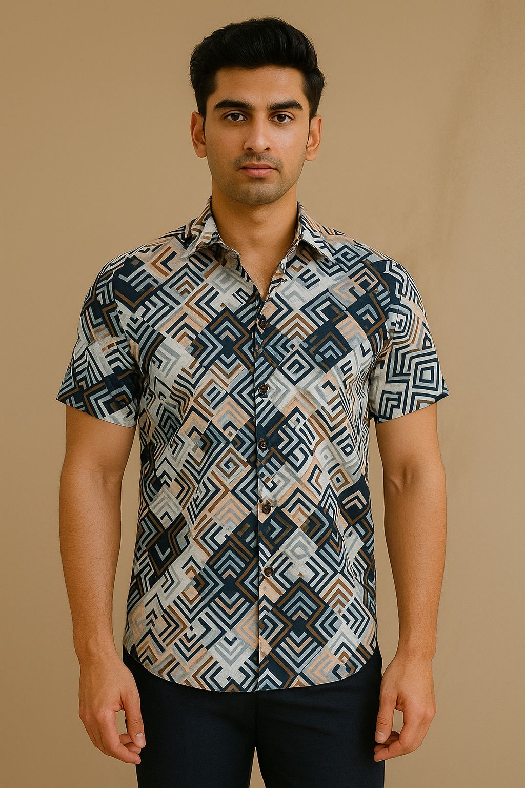 Urban Maze Cotton Shirt
