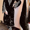 Velvet Kurti-Palazzo-Dupatta Set