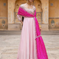 Designer Natural Crepe Silk 3 Piece Set